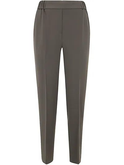 Antonelli Sidro Elastic Waist Trousers In Green