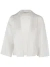 Antonelli Emma Silk Organza Jacket With Kimono Sleeves In Multi