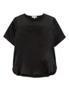 Antonelli Round-neck Blend T-shirt In Black