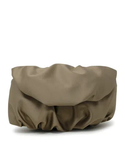 Antonelli Silk Qatar Clutch In Beige