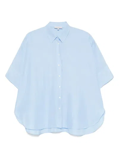 Antonelli Silk Shirt In Blue