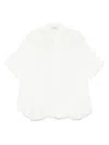 Antonelli Short Sleeve Button-down Shirt In White