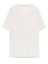 Antonelli Round-neck Logo T-shirt In Neutrals