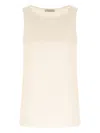 Antonelli Ribbed Elastic Vest In Neutrals