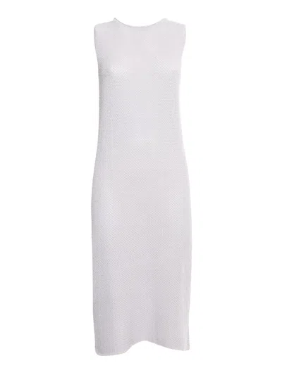 Antonelli Silver Knitted Tricot Dress