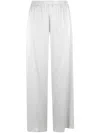 Antonelli Talia Satin-finish Trousers In 银色