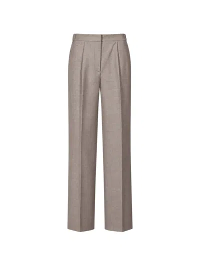 Antonelli Silvio Belted Pleated Trousers In Neutral