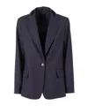 Antonelli Single-breasted Blazer In Black