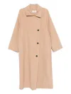 Antonelli Single-breasted Coat In Neutral