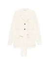 Antonelli Single-breasted Coat In Neutral