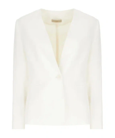 ANTONELLI SINGLE-BUTTON COLLARLESS JACKET