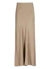 Antonelli 'ossidiana' Maxi Skirt In Beige In Brown