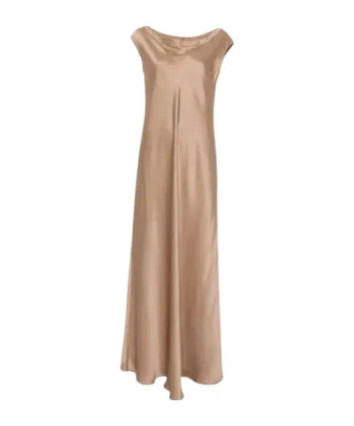 Antonelli Sleeveless Dress In Brown