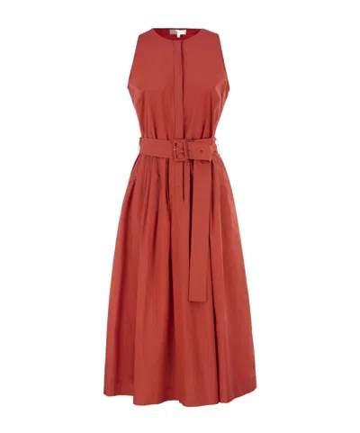 Antonelli Sleeveless Dress In Brown