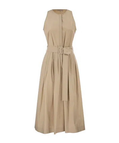 Antonelli Sleeveless Dress In Brown