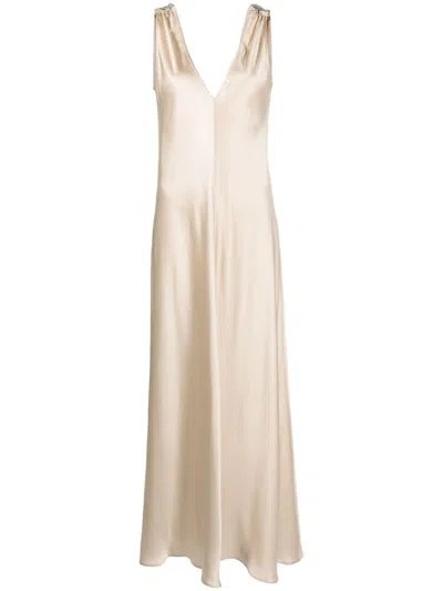 Antonelli Sleeveless Maxi Dress In Neutrals