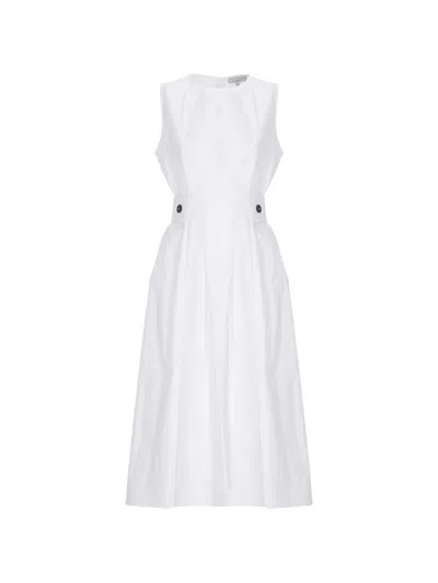 Antonelli Sleeveless Midi Dress In White