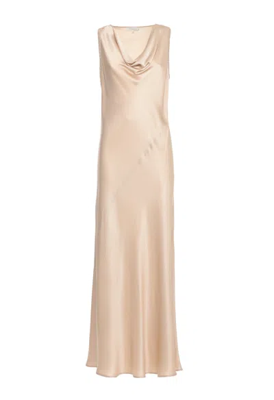 Antonelli Sleeveless Silk Blend Maxi Dress With Sequin Details In Multi