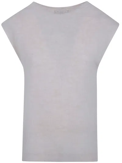 Antonelli Short-sleeve Sweater In Green