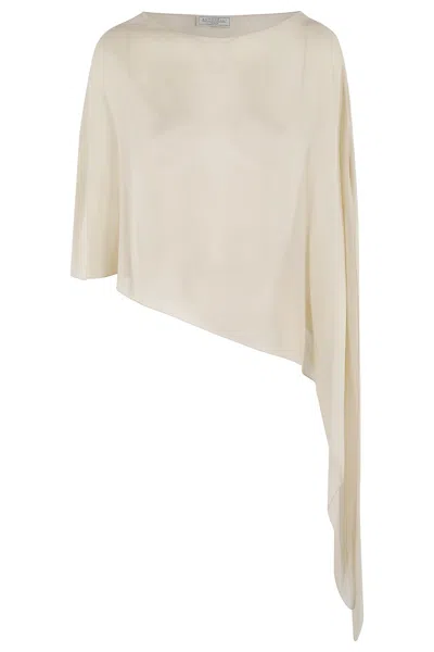 Antonelli Stola Seta Melone In Neutrals