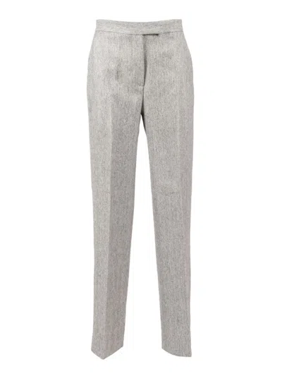 ANTONELLI STRAIGHT-LEG TAILORED PANTS WITH CLEAN WAISTBAND AND FRONT PLEATS