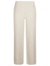 Antonelli Straight Leg Elastic Waist Trousers In Beige