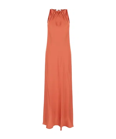 Antonelli Strapless Dress In Orange