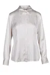 Antonelli Stretch Silk Shirt - White In White
