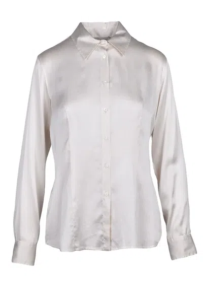 Antonelli Stretch Silk Shirt - White