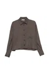 Antonelli Stripe-pattern Shirt In Gray