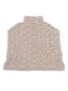 Antonelli Intricate Openwork Sleeveless Knitted Top In Neutral