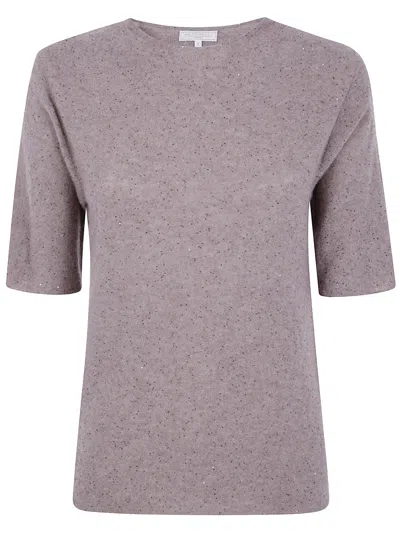 Antonelli Sweater Round Neck "fiemme" In Beige