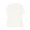 Antonelli Diamond Pattern Knitted Sweater In White