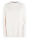 Antonelli Sweater With Raglan Sleeves And Ribbed Cuf In Animal Print