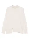 Antonelli Turtleneck Long-sleeved Sweater In Neutral