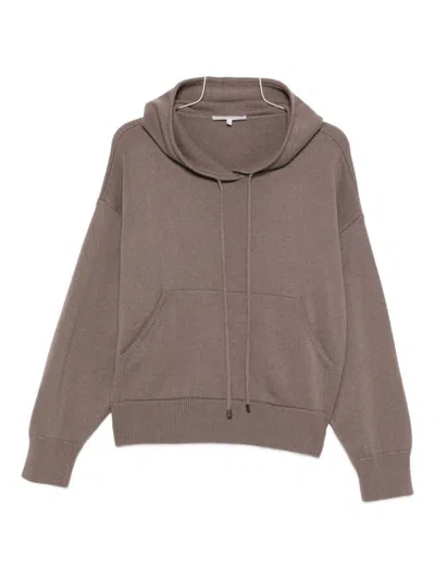 Antonelli Hooded Sweater In Brown