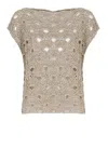 Antonelli Brown Orzowei Knit Top In Brown