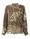 Antonelli Leopard Print Blouse In Brown