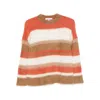 Antonelli Striped Knitted Sweater In Multi