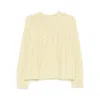 Antonelli Openwork Knitted Sweater In Neutral