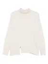 Antonelli Turtleneck Long-sleeved Sweater In Neutral
