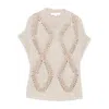 Antonelli Diamond Pattern Knitted Sweater In Neutral