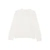 Antonelli Frayed-hem Round-neck Sweater In White