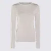 Antonelli Round Neck Long-sleeved T-shirt In Gray