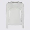 Antonelli Round Neck Long-sleeved T-shirt In Gray