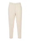 Antonelli Tailored High-waist Trousers With Subtle Front Pleats In White
