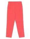 Antonelli Elastic Tapered Casual Pants In Red
