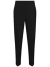 Antonelli Sidro High-waist Straight-leg Trousers In Black