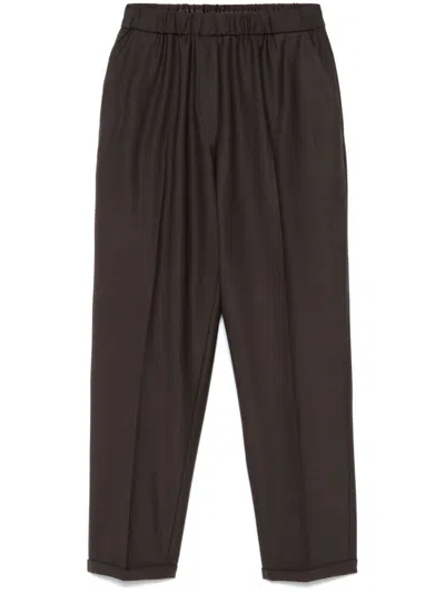 Antonelli Tapered Trousers In Brown