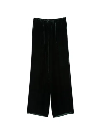 Antonelli Tazio Velvet Palazzo Pants In Black